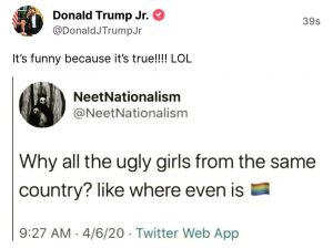 Donald Trump Jr. Instagram - Where’s the lie?