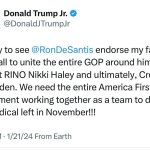 Donald Trump Jr. Instagram - Let’s go!!! 🇺🇸🇺🇸🇺🇸
