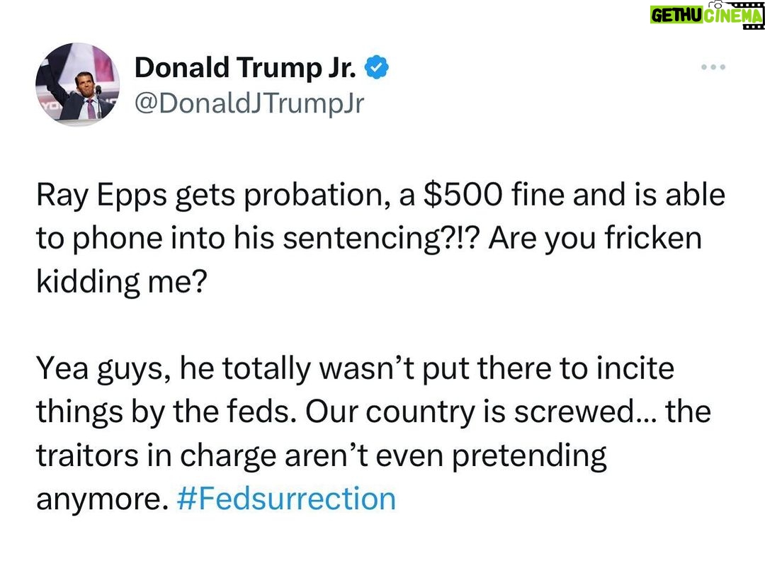 Donald Trump Jr. Instagram - Nothing to see here!!!