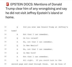 Donald Trump Jr. Instagram - Everyone knows that if Trump was ever part of the Epstein Pedo crew it would have leaked a long time ago. He’s obviously clear and anyone who knows him knows there was no doubt despite the left desperately trying to make it so. That said, I hope everyone on there gets what’s coming to them.
