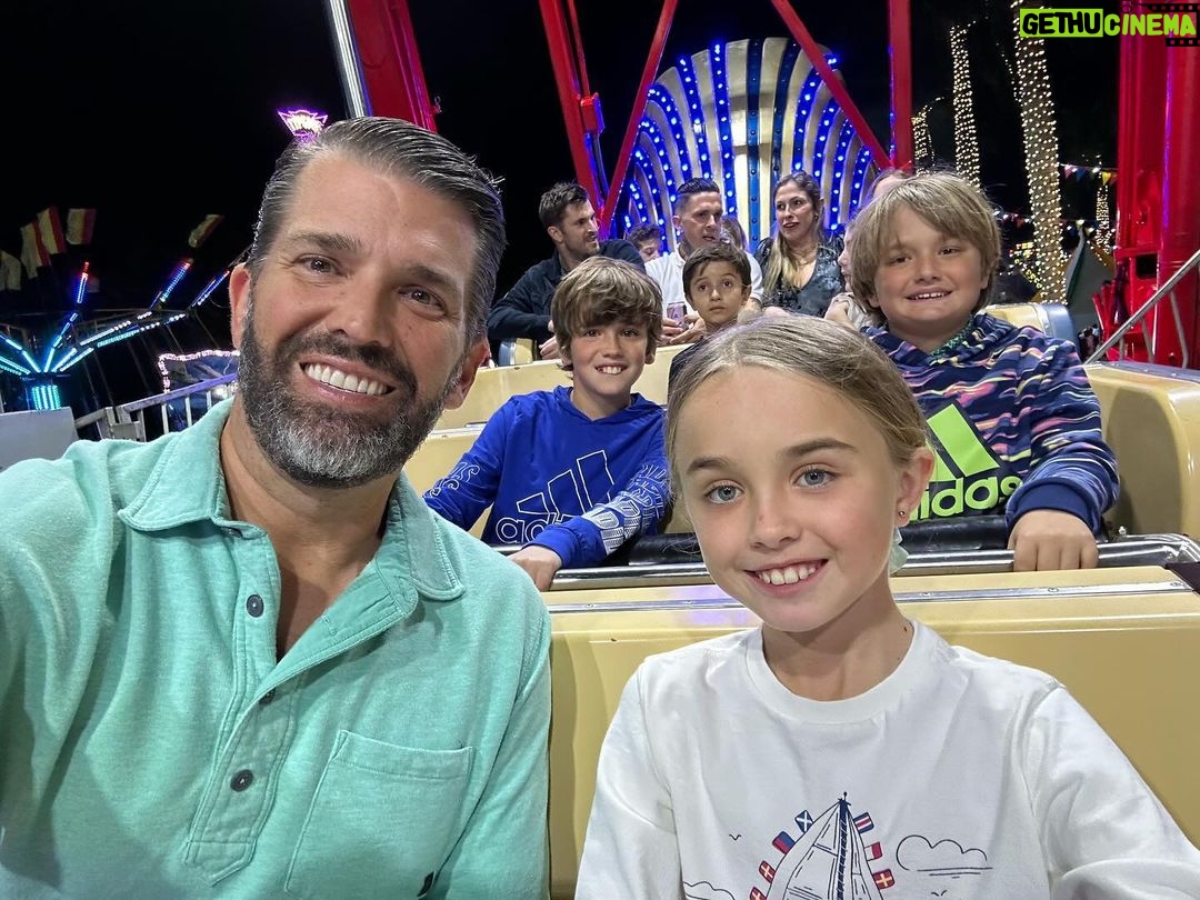 Donald Trump Jr. Instagram - Carnival night with KG and the monsters. Have a fried food overdose hangover but it was a blast. @kimberlyguilfoyle