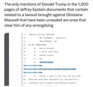 Donald Trump Jr. Instagram - Everyone knows that if Trump was ever part of the Epstein Pedo crew it would have leaked a long time ago. He’s obviously clear and anyone who knows him knows there was no doubt despite the left desperately trying to make it so. That said, I hope everyone on there gets what’s coming to them.