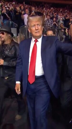 Donald Trump Jr. Instagram - DONALD TRUMP HAS ARRIVED! 🇺🇸

#UFC295 #UFC #MMA #DonaldTrump