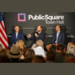 Donald Trump Jr. Instagram - What a kickoff! We had a great evening in Indianapolis with @donaldjtrumpjr and @repjimbanks at the first official @officialpublicsq Town Hall! We’re going city to city connecting with ‘We the People’ and the business that are the backbone of this great nation’s economy. Shop from over 70K businesses, locally and online, that love this country, the Constitution and the values it protects at PublicSquare.com 🇺🇸
