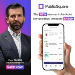 Donald Trump Jr. Instagram - One-cart checkout is a massive game changer for $PSQH and the Patriot economy Now, you can shop for products directly from PublicSquare.com This will grow small businesses, grow jobs, and grow the Patriot economy    Say goodbye to Amazon and shop on @officialpublicsq And remember, I’m not just a $PSQH investor, I’m also a user. And it’s time for all of us to shop with our values - and reject woke capital once and for all.