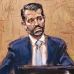 Donald Trump Jr. Instagram - Follow up to yesterday’s post. WTF Fat slob SBF gets to look like a superhero Zac Efron and I look Kermit the fricken frog in our courtroom drawings... It ain’t right🤣🤣🤣