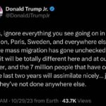 Donald Trump Jr. Instagram - It will be different here guys!!! 🙄