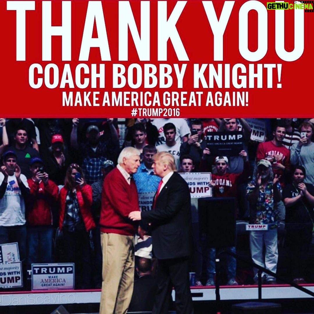 Donald Trump Jr. Instagram - I don’t hold umbrellas for a lot of people but Bobby Knight was a legend and it was an honor. A true winner. R.I.P Sir it was a pleasure to get to know you.