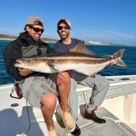 Donald Trump Jr. Instagram - From my boy @blacktiph… Had an epic day fishing with @donalditrumpjr! We caught a cobia less than 100yds from the beach that we found swimming with a bull shark. Shortly after, Don caught the biggest bull shark of his life, definitely in the 500lb range! The west wind smoothed out the beach enough for Don and @davis_bennett_ to jump out of the boat and land the monster shark on the sand. The shark was safely released. @fieldethos @fieldethoswaterman