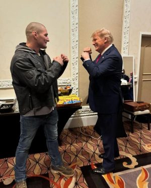 Donald Trump Jr. Instagram - The way @stricklandmma smacked around (verbally) the press 2 weeks ago has to make him a to be a press secretary contender!!!! Let him take turns with @danawhite