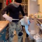 Donnie Wahlberg Instagram - #HappyThanksgiving! Not sure how much help I am to @jennymccarthy, while she “baste’s” the turkey, but it beats me laying on the couch watching football. 😂🕺🏼💃🏼🦃 So #thankful today and everyday! Love to all! 🙏🏼❤️💫 🤖❤️♾💫 #reels #turkeyday #thanksgiving Saint Charles, Illinois