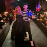 Donnie Wahlberg Instagram - Happy #Halloween from the prettiest witch in the midwest (north, south, east or west, too) and the Mime that never sleeps - or stops talking. 😂😉❤️🎃💀🧙‍♀️🎭 #HappyHalloween 🤖❤️♾💫✨🤟🏼 Saint Charles, Illinois