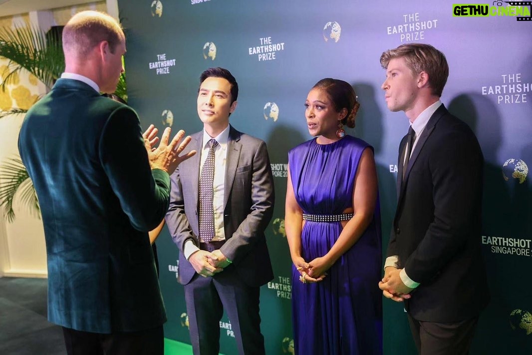 Donnie Yen Instagram - And of course feeling honored and fantastic when meeting The Royal Highness, Prince William and he says he loves @donnieyenofficial action films especially @johnwickmovie ❤️ I think he asked Donnie to teach him some moves 😆 Singapore