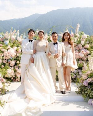 Donnie Yen Instagram - 20 years ago, Cissy and I got married in a humble Wedding. We created our family, our company, growing together, succeeding together, overcoming hardships and sharing same goals and values, love and experiences. Today, we decided to renew our vows, and although she didn’t ask for it, I wanted to give her a fairytale wedding. 

Marriage is not only about love but commitment, loyalty, and supporting each other. Wanting what’s best for your partner. 

This was an emotional moment for us. Having Jasmine and James watching their parents exchange vows. Standing in front of our closest family and friends who have traveled this journey with us. Watching us grow and supported us along the way. 

We could not have asked for a better celebration. 

Wifey, love you forever. @sweetcil 

📸: @bottega53 
@kenjinghair @littlewhite_makeup @kayan_makeup @bulletfilmsofficial @robynjisherwood @nikkitibbleswildatheart