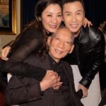 Donnie Yen Instagram - Reunion family photo with Sifu Yuen Woo Ping and Michelle. 30 years later, times may have changed, our faces may have changed 😆 but our friendship and our passion as artists remains infinite. @michelleyeoh_official @sweetcil #icons #kungfumovies #grandmaster #actionmovies #wingchun #crouchingtigerhiddendragonswordofdestiny