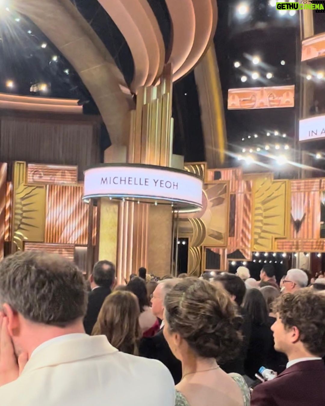 Donnie Yen Instagram - What an incredible night to witnessed this great historic moments with Michelle, Ke winnings, especially when Ke delivered heartfelt speech which made all of us shredded tears. We are talking about winning best director, film, supporting actress and all!! πππOnce again huge congratulations to Everything, Everywhere All At Once for this amazing amazing achievements!!π Also, how about the great Steve Spielberg and John Williams sitting literally right in front of me!! π±Not to mention Guillermo Del Toro almost choked me with his submission hug! ππA night to remember! @theacademy @randcpmk @lionsgate @bulletfilmsofficial @jackysouffletam @kenjinghair @littlewhite_makeup @ng_peco @zhu7158 @sweetcil #oscars