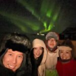 Donnie Yen Instagram - A very magical Valentine’s Day with my hun @donnieyenofficial and my everything @jasmineyen @jamesyenofficial Watching the northern lights and beautiful stars outside our cabin! ❤️🌹 #auroralights #northernlights #happyvalentinesday #bucketlist Torfhús Retreat