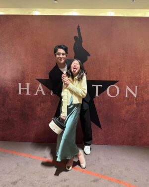 Donny Pangilinan Instagram - Hamilton night with Sola 🎭 she put this on my calendar months ago and said we had to watch together 😂 Solid show and yes she is big na