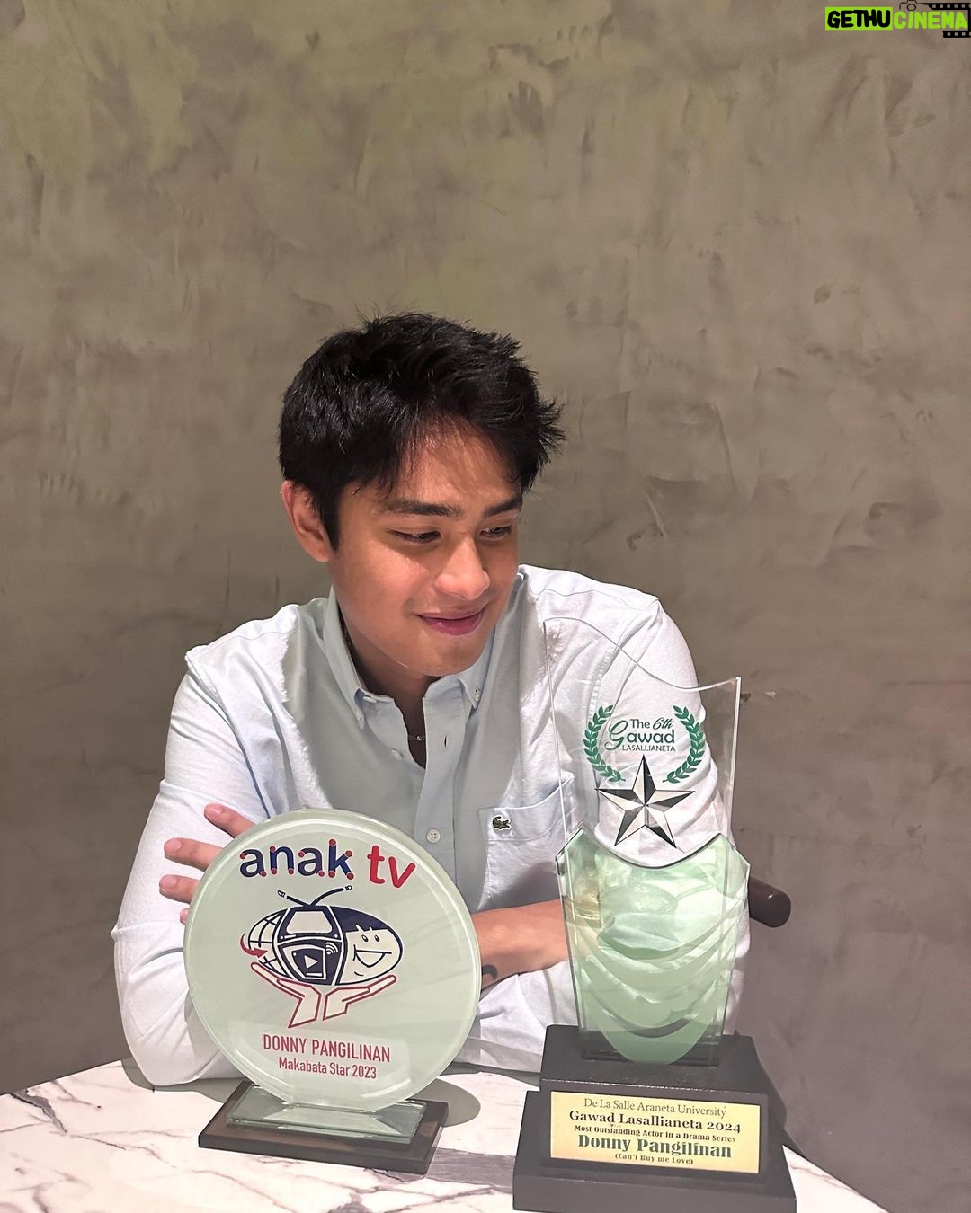 Donny Pangilinan Instagram - Thank you Anak TV and Gawad Lasallianeta ❤️ Means a lot, I promise to keep learning :)