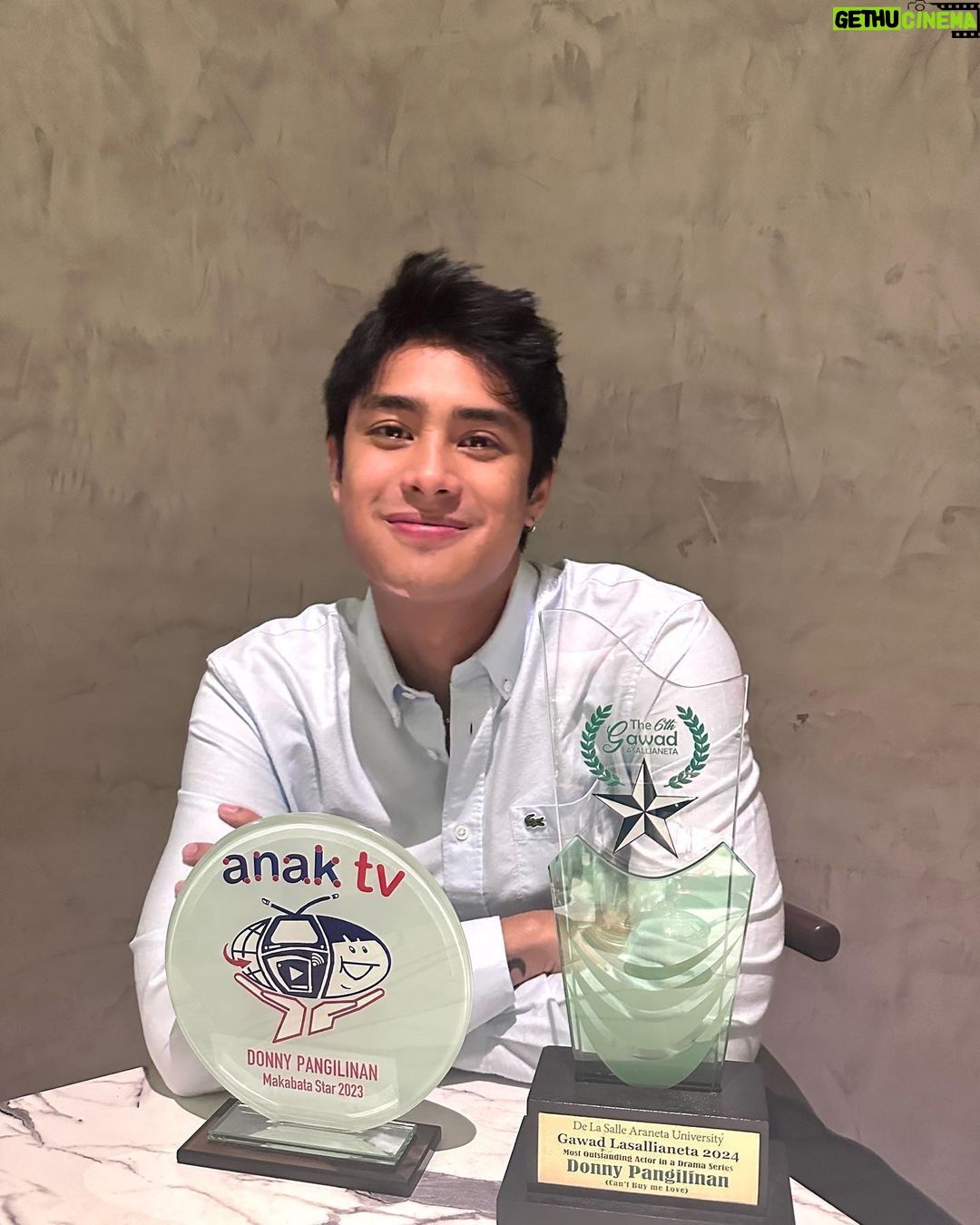 Donny Pangilinan Instagram - Thank you Anak TV and Gawad Lasallianeta ❤️ Means a lot, I promise to keep learning :)