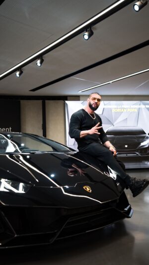 Dorian Popa Instagram - MY FIRST LAMBO 🖤