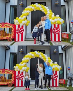 Dorit Kemsley Instagram - #throwbackthursday to Jagger’s 9th Birthday Party 🎠🎢🎡🎟️🎈..and to being blonde 🙆🏼‍♀️