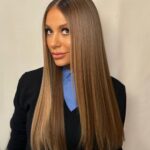 Dorit Kemsley Instagram - love my new color 💇🏽‍♀️ thank you @colorbyserge @justinemarjan @greatlengthsusa makeup @karinamorxoxo