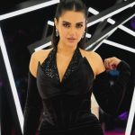 Dorra Instagram - 😽🖤🎀 Attending @yangoplay Middle East launch wearing @zeenazaki and @yessayan styled by @mohamedashraff Dubai, United Arab Emirates
