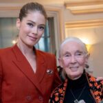 Doutzen Kroes Instagram – Such an honour to talk with dr. Jane Goodall about the climate crisis during the @oneyoungworld Summit this week. She is famous for her study on the social and family life of chimpanzees. Her wisdom gives me so much inspiration and she is such a role model for me. I hope to see you soon Jane. London, United Kingdom