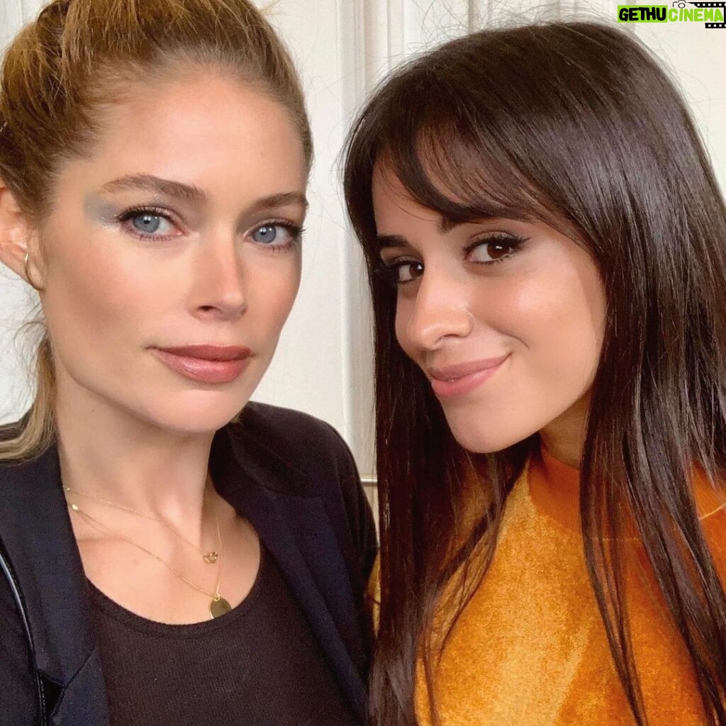 Doutzen Kroes Instagram - Getting ready with the incredible @camila_cabello backstage at the L’oreal Défilé in Paris today! Almost show time! @lorealmakeup @lorealhair #lorealpfw #lorealfamily Paris, France