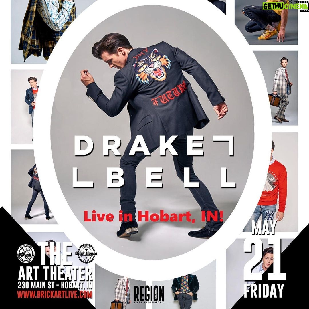 Drake Bell Instagram - Hobart Indiana Tonight!! Ticket link in bio!