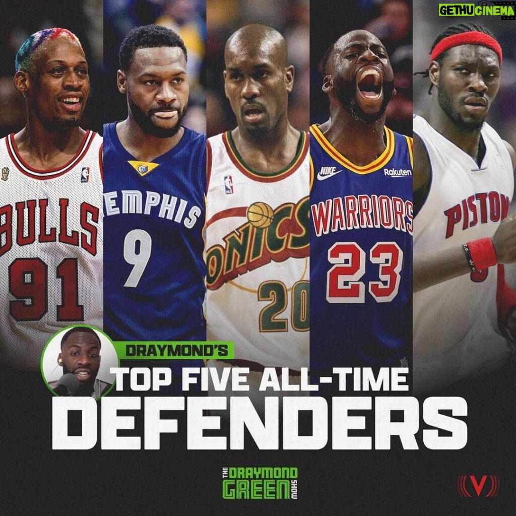 Draymond Green Instagram - Top 5 Defenders Ever! Let’s hear yours @thevolumesports 🗣️