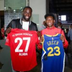 Draymond Green Instagram - Linked with @da_27. True champion on and off the pitch. Appreciate the moment @beatsbydre @intchampionscup @fcbayern #championsmeethere