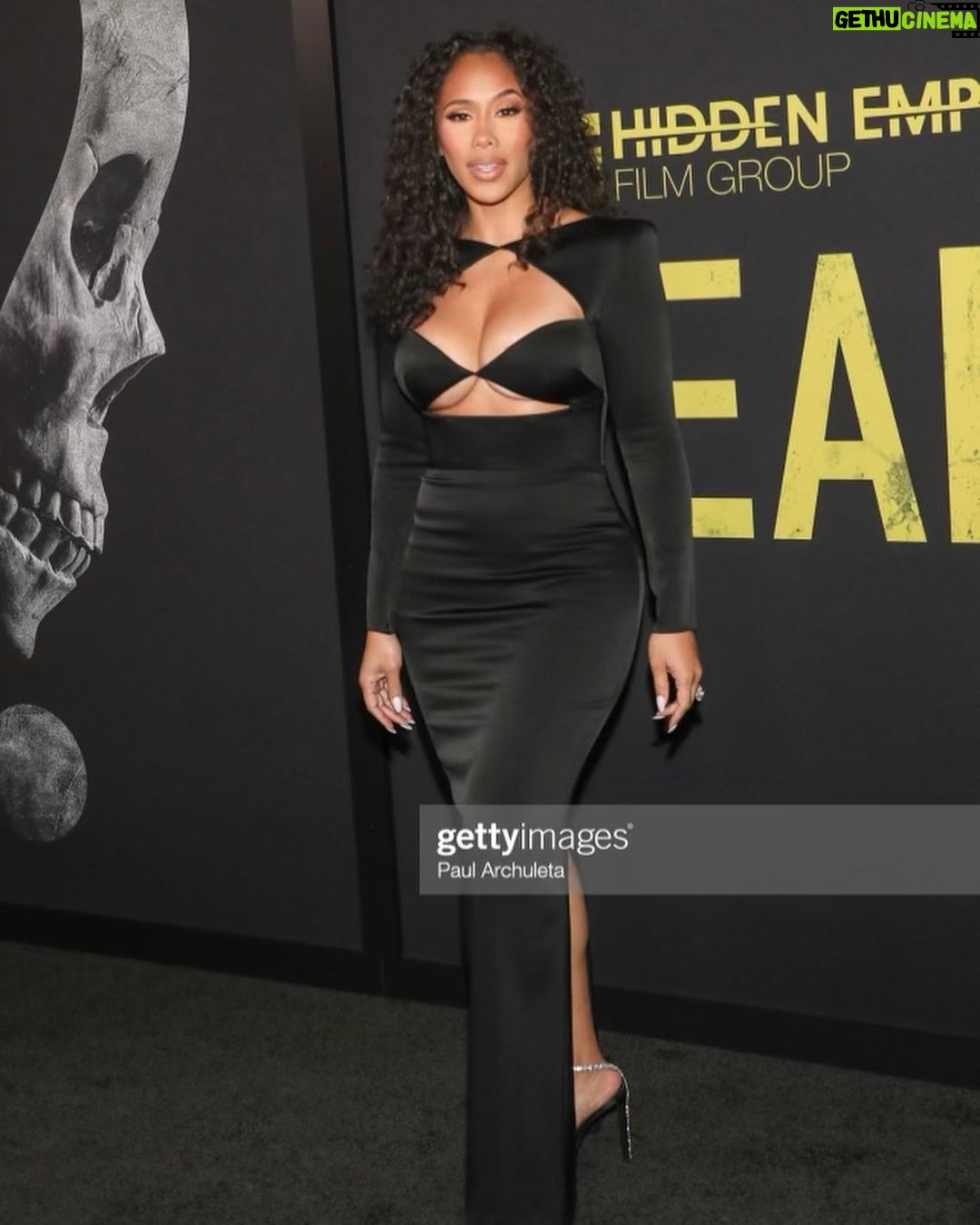 Draymond Green Instagram - FEAR!!! Attended the FEAR premiere with my beautiful Wife @lovehazelrenee last week. Such an incredible moment. I’ve watched the countless hours you’ve put into your craft. It’s a thankless job. You are told no 99% of the time. Only chasing that 1%. You never stop. I admire the grind! Keep going my love! First Box Office Release of many. It’s only up from here SuperSTAR! Shoutout to @deontaylor @roxanneavent on putting together another great film! FEAR in theaters TODAY!!! SN: studying another audition on the way to the premiere! Grind my love GRIND!!