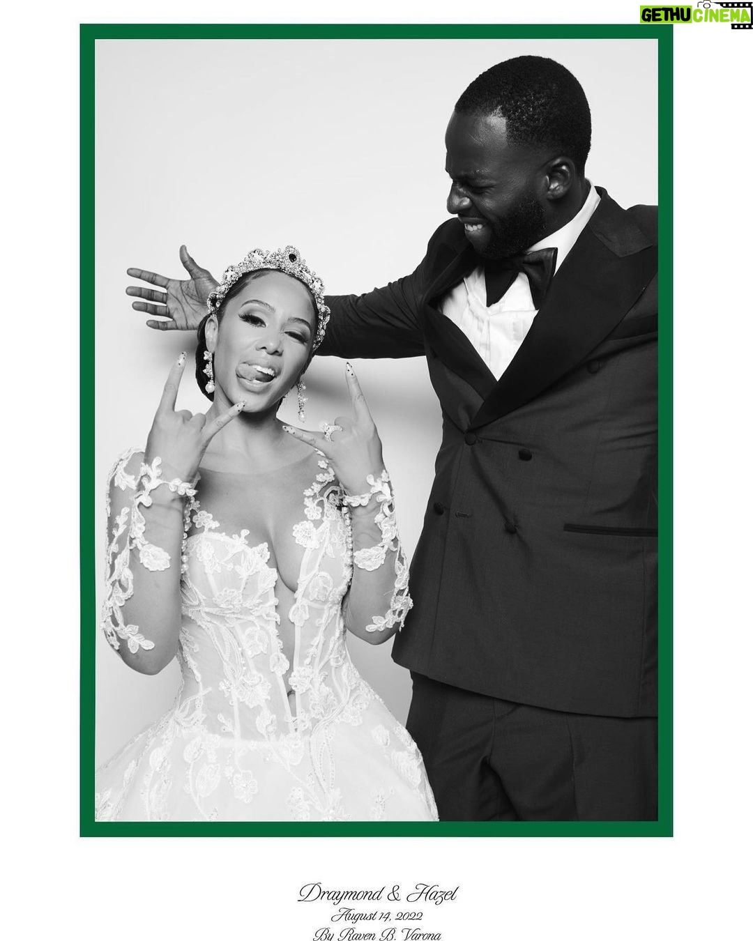Draymond Green Instagram - Out Of All The Things In 2022 The Best Part Was Getting Married To My Person. Not A Title But THEE Person I Need When I’m Up. When I’m Down. To Vent To. To Laugh With. To Cry On. To Smile At. To Turn Up With. To Cuddle Up With. To Argue. To Love On. To Do This Here Life With!! All I Know Is Marriage Is NOT For The Weak! Everyday It’s A Choice To Do Right By Someone Else. To Be Selfless And To Place Someone In Your Shoes And Be Kind And Show Up To Give Them Unconditional Love. To Love Them Through Their Flaws. To Make Room For Mistakes. To Learn And Grow Together. To Remove The Pressure Of Being Perfect And Let Your Hair Down. To Trust Without Limits. To Have A Partner To Weather The Storm With While Embarking On The Beautiful Days. To Make Life Brighter and Easier For. To Continue To Pray Over And Uplift Even When Things Just Seem Outta Whack. My Person. My Bestfriend. My Husband. MI AMOR. We Are The Same Type Of Wild But Differ In Taste Buds. @money23green You Have Changed Me From Elsa To MamaB While Still Allowing Me To Be ME. I Can’t Thank God Enough For YOU! I Love You Always💚 Look What Just Having Fun Turned Into When That Fork In The Road Came Stared At Me! Thank You To Our Family & Close Friends That Shared In & Supported Our Journey & Big Weekend! It Was Thee Littest🔥😜 #ForeverSeeingGreen #BlackLove #WeGoinBeLivingLikeThisForTheRestOfOurLIVES 💚 Wedding Planner: @diannvalentine Photographer: @ravieb @stanlophotography Makeup: @enhancedbyteisha Hair: @darealterrencedavidson Wedding & Reception Gown Of My DREAMS: @inesdisanto MADE IT TO VOGUE! VOGUE YALL!! Link Lives Forever: https://www.vogue.com/slideshow/draymond-green-hazel-renee-san-diego-wedding?fbclid=PAAaaeh-0pN4CWPJNvTN0CGNyMGFd5SJ54QT5DhQLSXZ0XDa4xg7qPHo_3wDM California