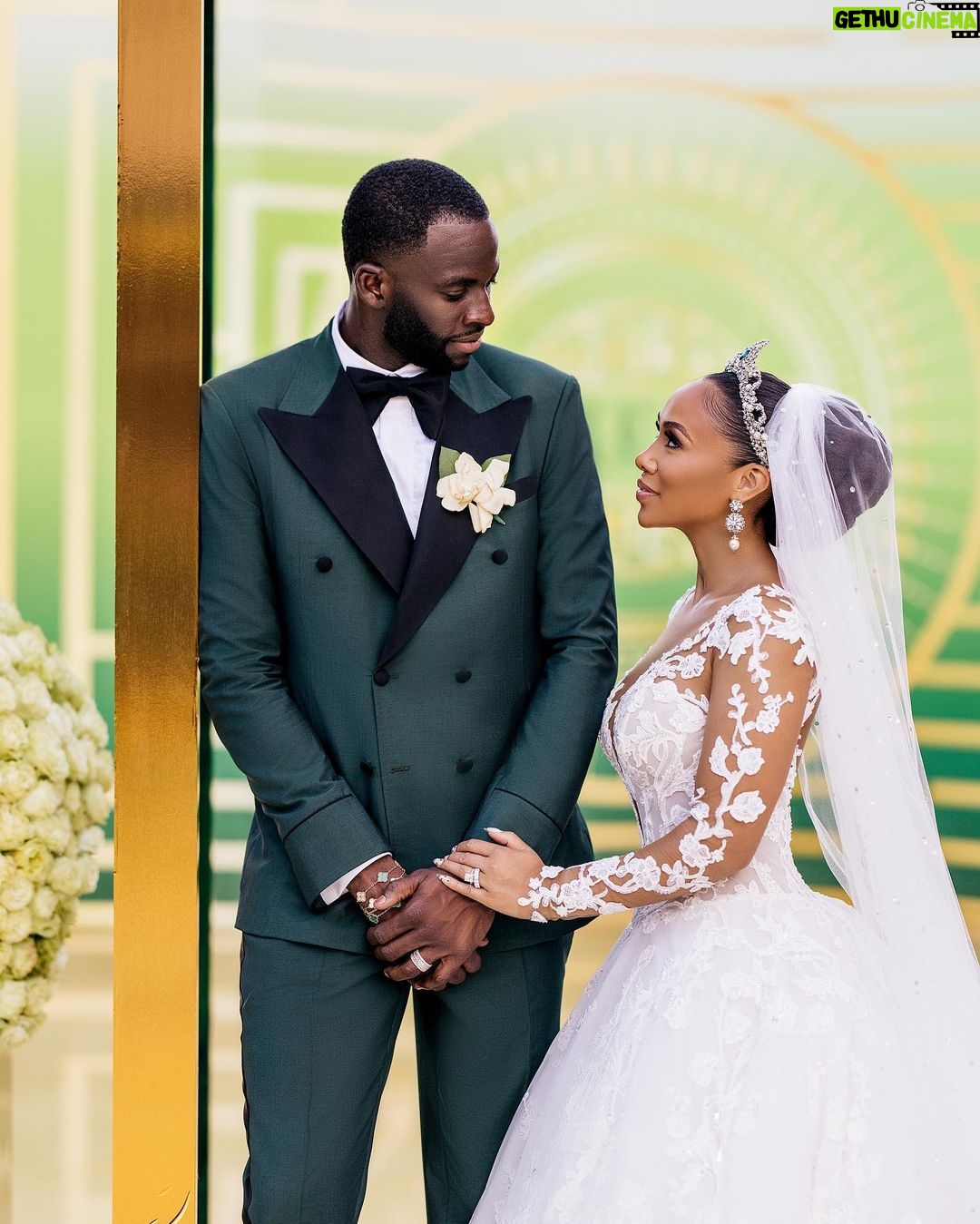 Draymond Green Instagram - Out Of All The Things In 2022 The Best Part Was Getting Married To My Person. Not A Title But THEE Person I Need When I’m Up. When I’m Down. To Vent To. To Laugh With. To Cry On. To Smile At. To Turn Up With. To Cuddle Up With. To Argue. To Love On. To Do This Here Life With!! All I Know Is Marriage Is NOT For The Weak! Everyday It’s A Choice To Do Right By Someone Else. To Be Selfless And To Place Someone In Your Shoes And Be Kind And Show Up To Give Them Unconditional Love. To Love Them Through Their Flaws. To Make Room For Mistakes. To Learn And Grow Together. To Remove The Pressure Of Being Perfect And Let Your Hair Down. To Trust Without Limits. To Have A Partner To Weather The Storm With While Embarking On The Beautiful Days. To Make Life Brighter and Easier For. To Continue To Pray Over And Uplift Even When Things Just Seem Outta Whack. My Person. My Bestfriend. My Husband. MI AMOR. We Are The Same Type Of Wild But Differ In Taste Buds. @money23green You Have Changed Me From Elsa To MamaB While Still Allowing Me To Be ME. I Can’t Thank God Enough For YOU! I Love You Always💚 Look What Just Having Fun Turned Into When That Fork In The Road Came Stared At Me! Thank You To Our Family & Close Friends That Shared In & Supported Our Journey & Big Weekend! It Was Thee Littest🔥😜 #ForeverSeeingGreen #BlackLove #WeGoinBeLivingLikeThisForTheRestOfOurLIVES 💚 Wedding Planner: @diannvalentine Photographer: @ravieb @stanlophotography Makeup: @enhancedbyteisha Hair: @darealterrencedavidson Wedding & Reception Gown Of My DREAMS: @inesdisanto MADE IT TO VOGUE! VOGUE YALL!! Link Lives Forever: https://www.vogue.com/slideshow/draymond-green-hazel-renee-san-diego-wedding?fbclid=PAAaaeh-0pN4CWPJNvTN0CGNyMGFd5SJ54QT5DhQLSXZ0XDa4xg7qPHo_3wDM California