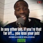 Draymond Green Instagram - @money23green would like some accountability from the media.