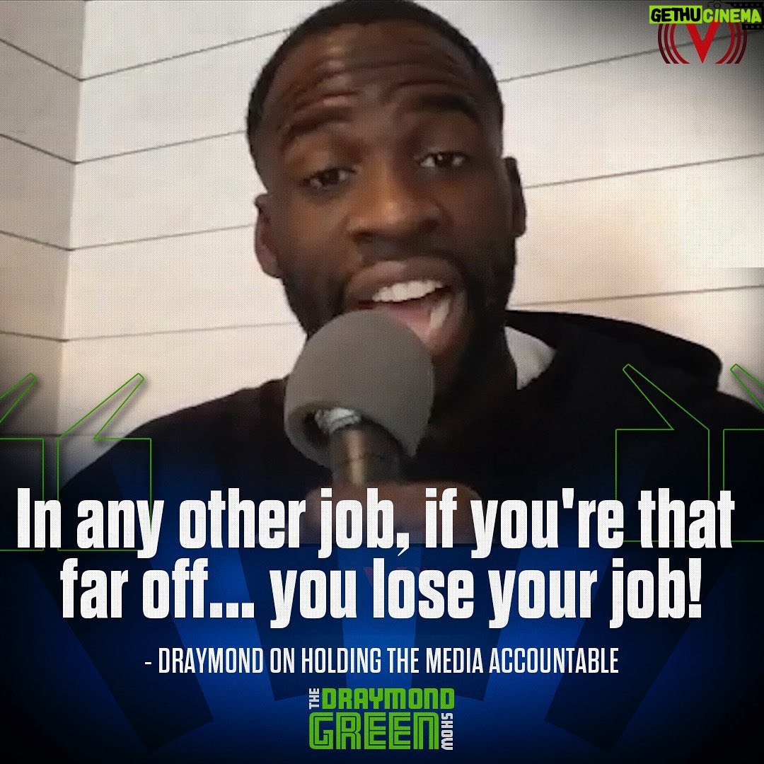 Draymond Green Instagram - @money23green would like some accountability from the media.