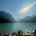 Drew Ray Tanner Instagram - Lake Louise. Cold? No, but it was the “coolest”😁 Lake Louise, Alberta