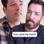 Drew Scott Instagram - Just because I use your tools doesn’t mean you can use mine, @jonathanscott… 🛠