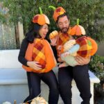 Drew Scott Instagram - #Throwback to our first family costume! How should we top Parker’s Pumpkin Patch this year? 🎃 #Halloween