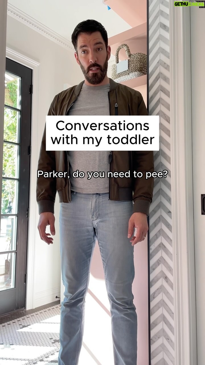 Drew Scott Instagram - Potty training is going great 🤪 #ParentingBeLike #parenting