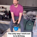Drew Scott Instagram - Oops, I skipped Pilates again…🙃 #workout #britneyspears