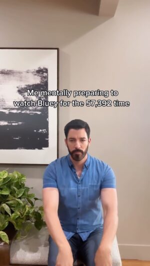 Drew Scott Instagram - Aaaand Parker wants to watch Bluey….again 🤣❤️