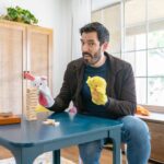 Drew Scott Instagram - Puppet practice for Parker makes perfect (say that 5 times)