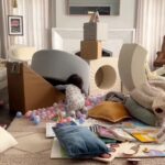 Drew Scott Instagram - A year ago, I said I’d keep Parker’s play area clean. But now…😳 #parenting