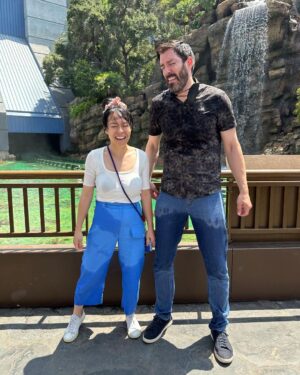 Drew Scott Instagram - Soaked up some precious family time (and also got soaked on Jurassic Park)