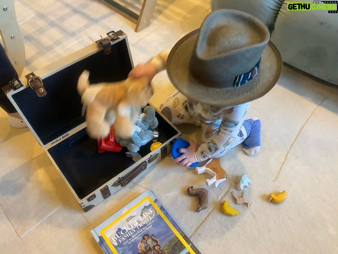 Drew Scott Instagram - Parker’s packing all his essentials for his next big adventure✈️⛰️🧳
