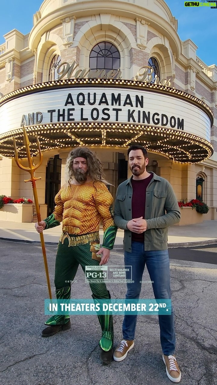 Drew Scott Instagram - Who’s more Aquaman – @mrdrewscott or @jonathanscott? They’ve got the beard, the hair and the bods and are seeing #Aquaman and the Lost Kingdom, only in theaters December 22. Get tickets now!