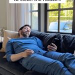 Drew Scott Instagram - The important thing is that the chores got done 😳🤣 #DadLife